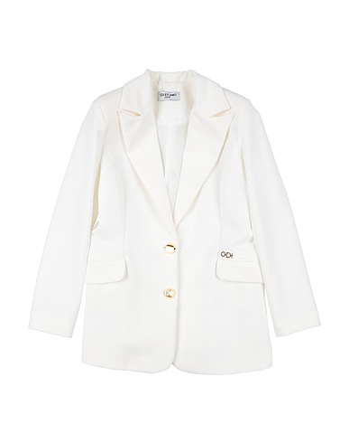 ODI ET AMO Blazer JUNIOR Ivory 89% Polyester, 11% Elastane