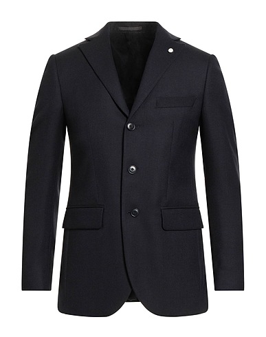 LUIGI BIANCHI Mantova Blazer Midnight blue 100% Virgin Wool