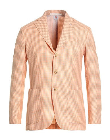 LUIGI BORRELLI NAPOLI Blazer Orange 68% Virgin Wool, 18% Silk, 14% Linen