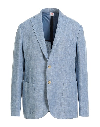 LUIGI BORRELLI NAPOLI Blazer BLU CHIARO 60% Linen, 40% Virgin Wool