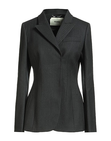 FENDI Blazer Charcoal 97% Virgin Wool, 2% Elastane, 1% Polyester