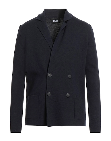 ALPHA STUDIO Blazer Midnight blue 100% Merino Wool