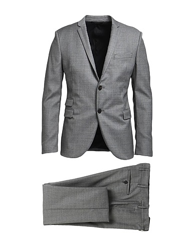 NEIL BARRETT Suits Grey 99% Virgin Wool, 1% Elastane