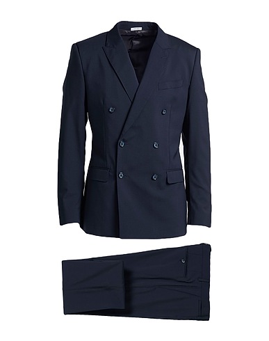 DOLCE&GABBANA Suits MARTINI Navy blue 98% Virgin Wool, 2% Elastane