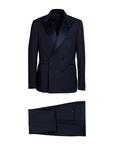 TAGLIATORE Suits Navy blue 51% Polyester, 48% Virgin Wool, 1% Elastane