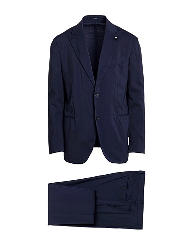 LARDINI Suits Navy blue 100% Wool