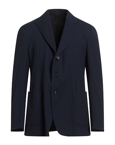 GABRIELE PASINI Blazer Midnight blue 75% Wool, 22% Nylon, 3% Elastane