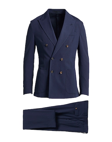 ELEVENTY Suits Navy 56% Cotton, 44% Polyester