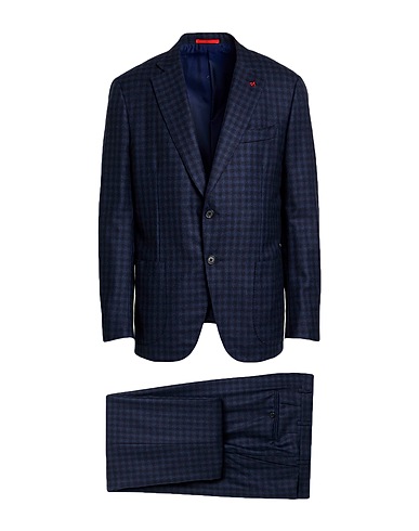 ISAIA Suits Midnight blue 100% Wool