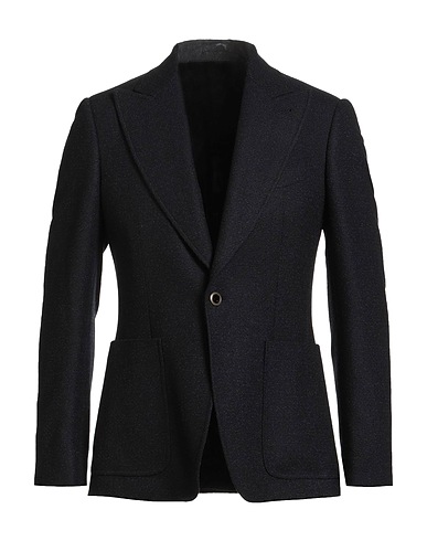 LARDINI Blazer Midnight blue 87% Wool, 11% Polyester, 2% Cashmere