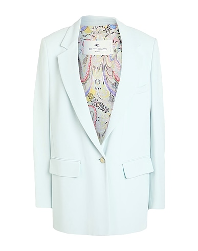 ETRO Blazer Sky blue 66% Viscose, 31% Acetate, 3% Elastane