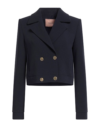TWINSET Blazer Midnight blue 70% Polyester, 23% Viscose, 7% Elastane
