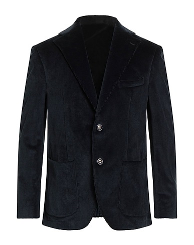 FABIO INGHIRAMI Blazer Midnight blue 99% Cotton, 1% Elastic fibres