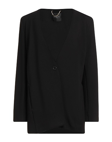 NENETTE Blazer Black 65% Rayon, 30% Nylon, 5% Elastane