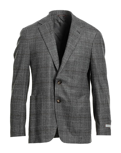 CANALI Blazer Grey 93% Super 170s Wool, 7% Cashmere