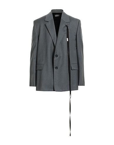 ANN DEMEULEMEESTER Blazer Grey 100% Virgin Wool, Cupro