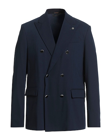 OFFICINA 36 Blazer Midnight blue 62% Polyester, 25% Viscose, 8% Wool, 5% Elastane