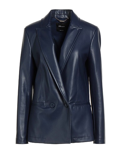BLUMARINE Blazer Midnight blue 50% Polyester, 50% Polyurethane