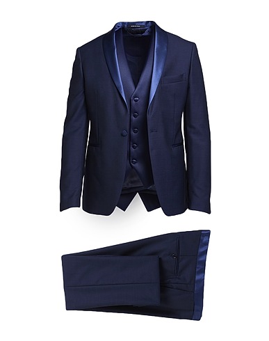 TAGLIATORE Suits Navy blue 100% Virgin Wool