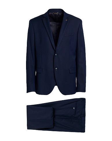 MANUEL RITZ Abito Blu notte 80% Poliestere, 17% Viscosa, 3% Elastan