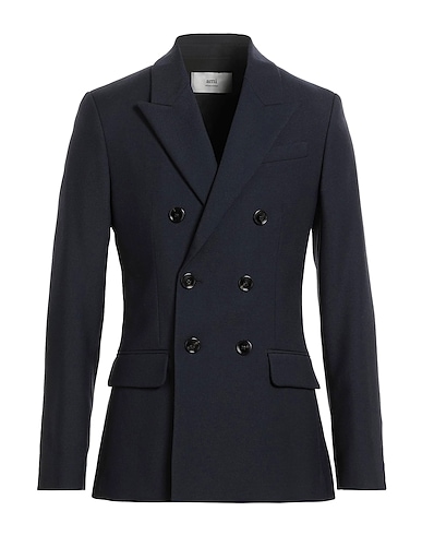 AMI ALEXANDRE MATTIUSSI Blazer Navy blue 100% Virgin Wool