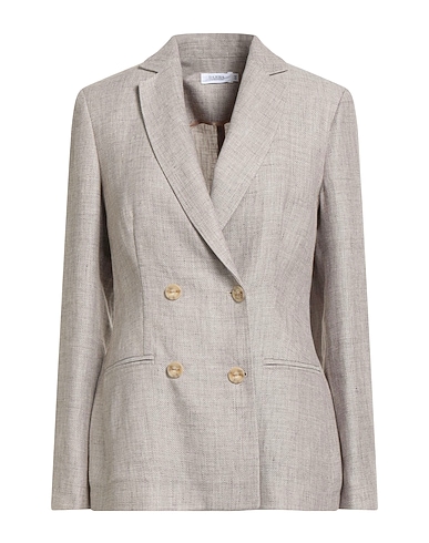 BARBA Napoli Giacca Tortora 60% Lino, 40% Lana Vergine