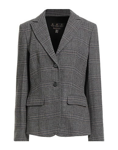 BARBOUR Blazer Grey 75% Wool, 20% Polyamide, 5% Cashmere