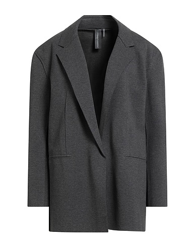 NORMA KAMALI Giacca Grigio 95% Cotone, 5% Elastan, Viscosa