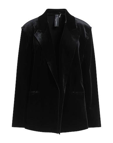 NORMA KAMALI Giacca Nero 92% Poliestere, 8% Elastan