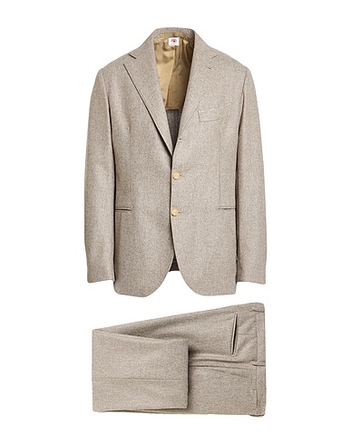 LUIGI BORRELLI NAPOLI Suits Taupe 100% Virgin Wool