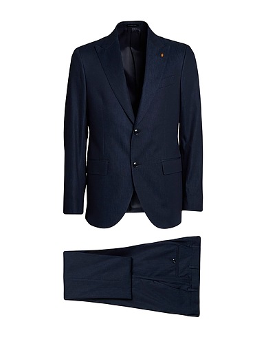 SARTORIA LATORRE Suits Navy 98% Cotton, 2% Elastic fibres