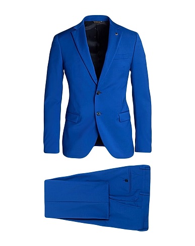 MANUEL RITZ Suits Blue 98% Wool, 2% Elastane