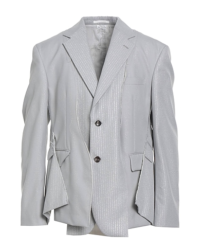 COMME des GARÇONS Blazer Silver 95% Wool, 5% Polyester