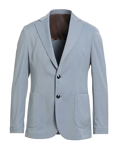 BARBA Napoli Blazer Sky blue 62% Polyester, 35% Viscose, 3% Elastane