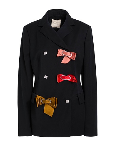 LANVIN Blazer Black 100% Wool, Silk