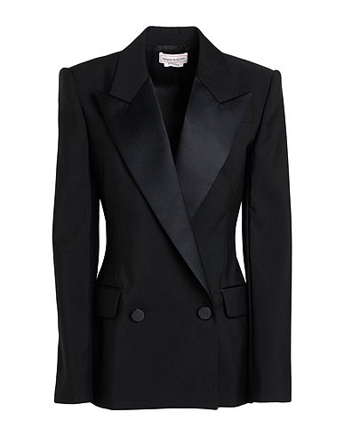 McQ Alexander McQueen Blazer Black 100% Wool, Silk, Polyester
