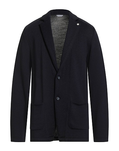 MANUEL RITZ Blazer Midnight blue 70% Acrylic, 30% Virgin Wool