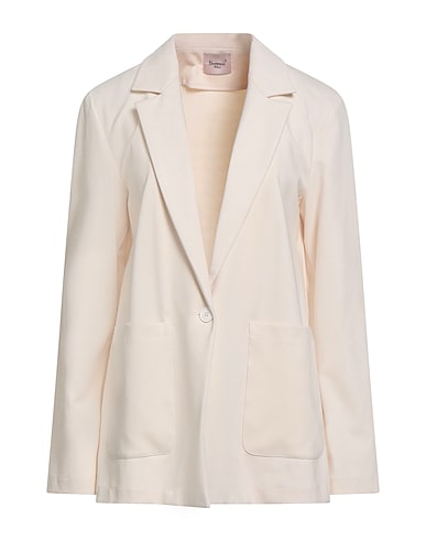 MARIUCCIA Blazer Cream 53% Viscose, 42% Polyamide, 5% Elastane