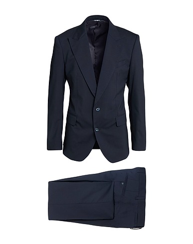 DOLCE&GABBANA Suits MARTINI Midnight blue 98% Virgin Wool, 2% Elastane