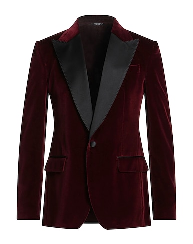 DOLCE&GABBANA Blazer Burgundy 81% Cotton, 15% Silk, 4% Polyester