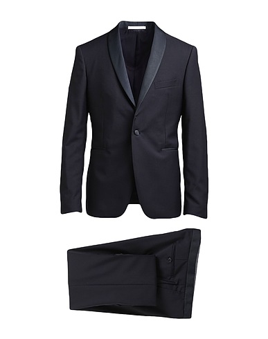 TAGLIATORE Suits Midnight blue 100% Virgin Wool, Super 100s Wool