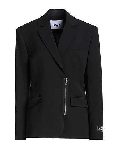 MSGM Blazer Black 96% Virgin Wool, 4% Elastane