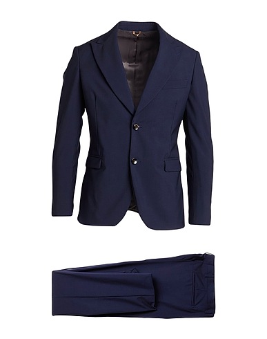 SIMBOLS Suits Navy blue 98% Virgin Wool, 2% Elastane