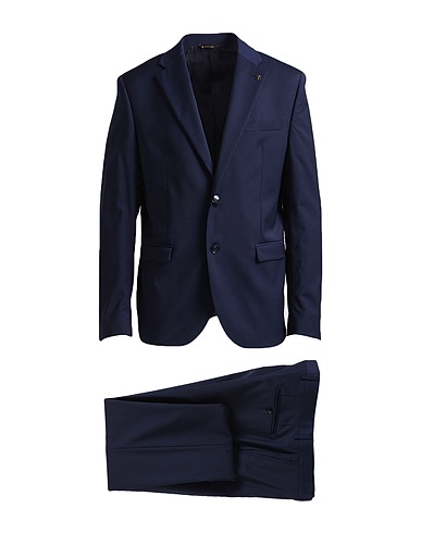 MANUEL RITZ Suits Navy blue 98% Virgin Wool, 2% Elastane