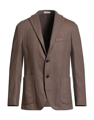 BOGLIOLI Blazer Light brown 58% Wool, 25% Silk, 10% Polyester, 7% Polyamide