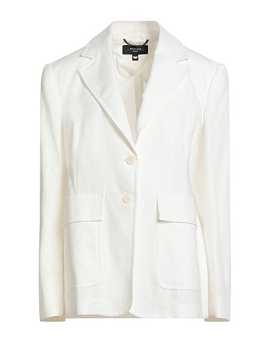 WEEKEND MAX MARA Blazer White 74% Cotton, 26% Linen