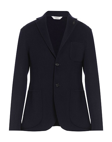 PAOLONI Blazer Navy blue 80% Wool, 20% Polyamide