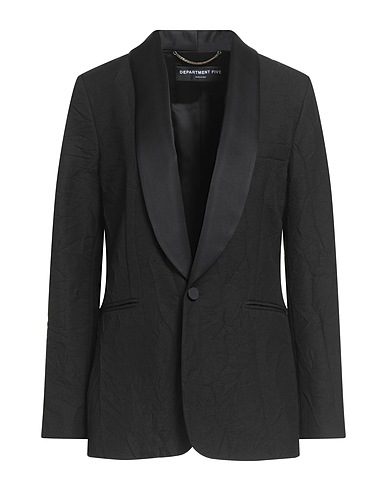 DEPARTMENT 5 Blazer Black 66% Polyester, 28% Viscose, 6% Polyamide