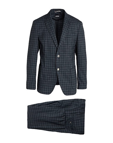 BOSS Suits Charcoal 94% Virgin Wool, 6% Linen