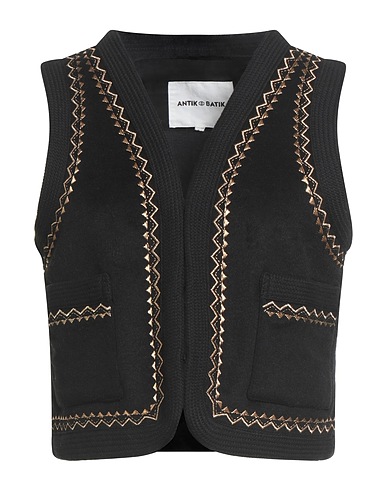 ANTIK BATIK Waistcoat Black 50% Polyester, 50% Wool
